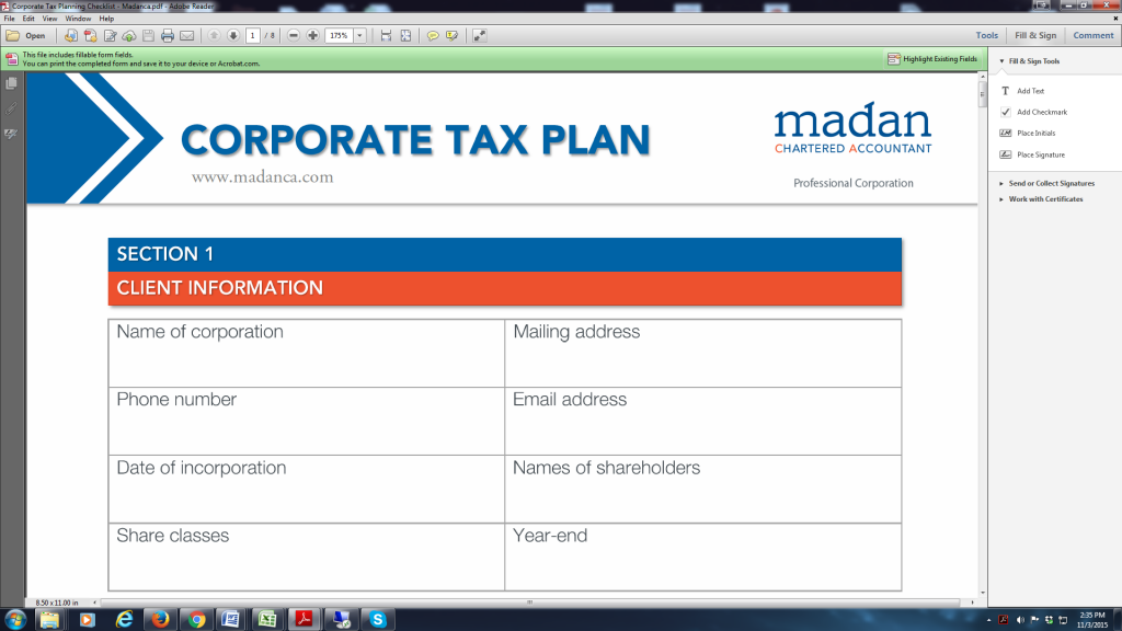 2015-corporate-tax-planning-checklist