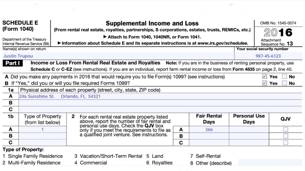 Part 2 How To Prepare A 1040 Nr Tax Return For Us Rental Properties