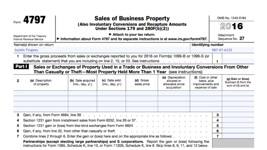 tax form after selling house