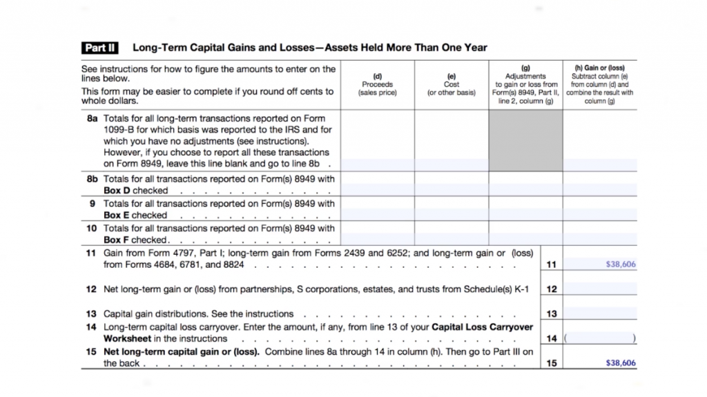 rental property capital gains tax worksheet