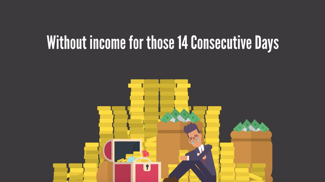 Without Income for 14 Consecutive Days