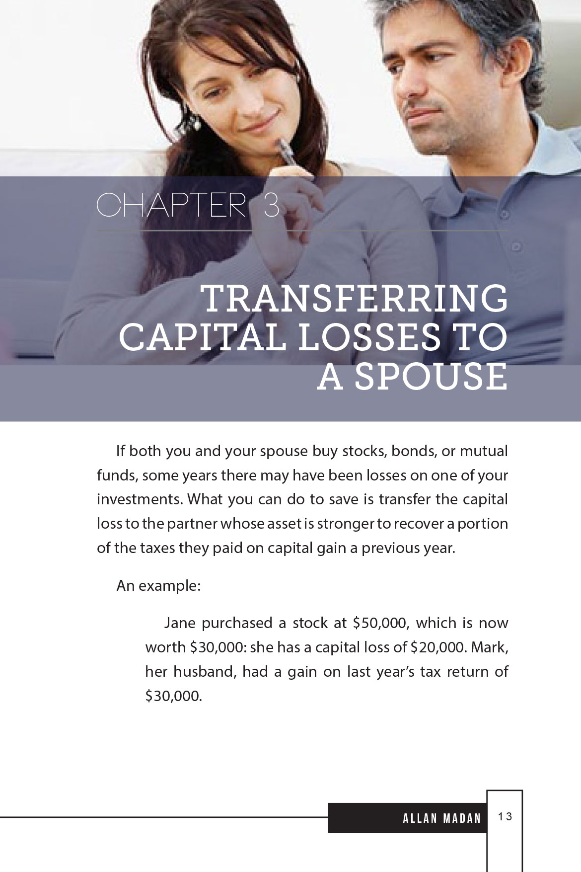 Transferring capital losses to a spouse, tax tips for Canadians