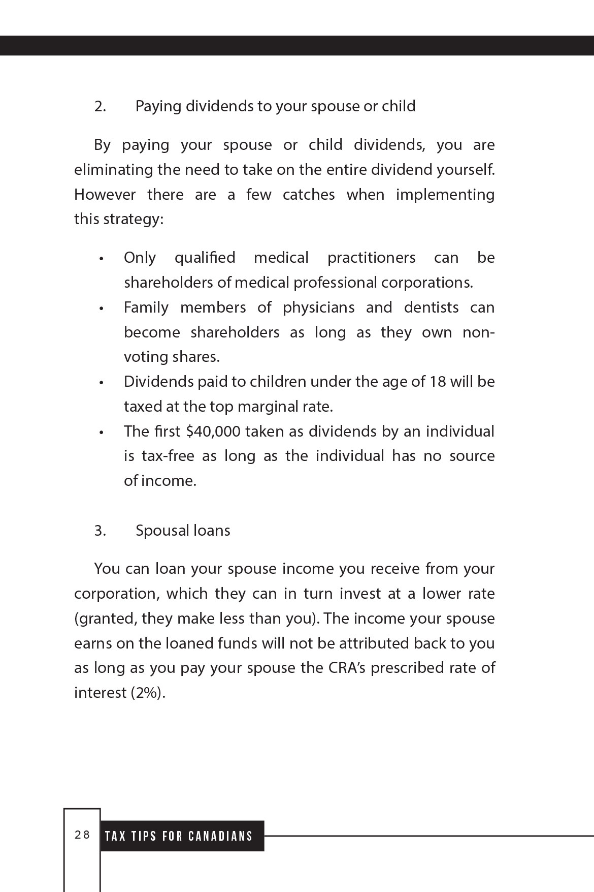 Income splitting with spouse, tax tips for Canadians