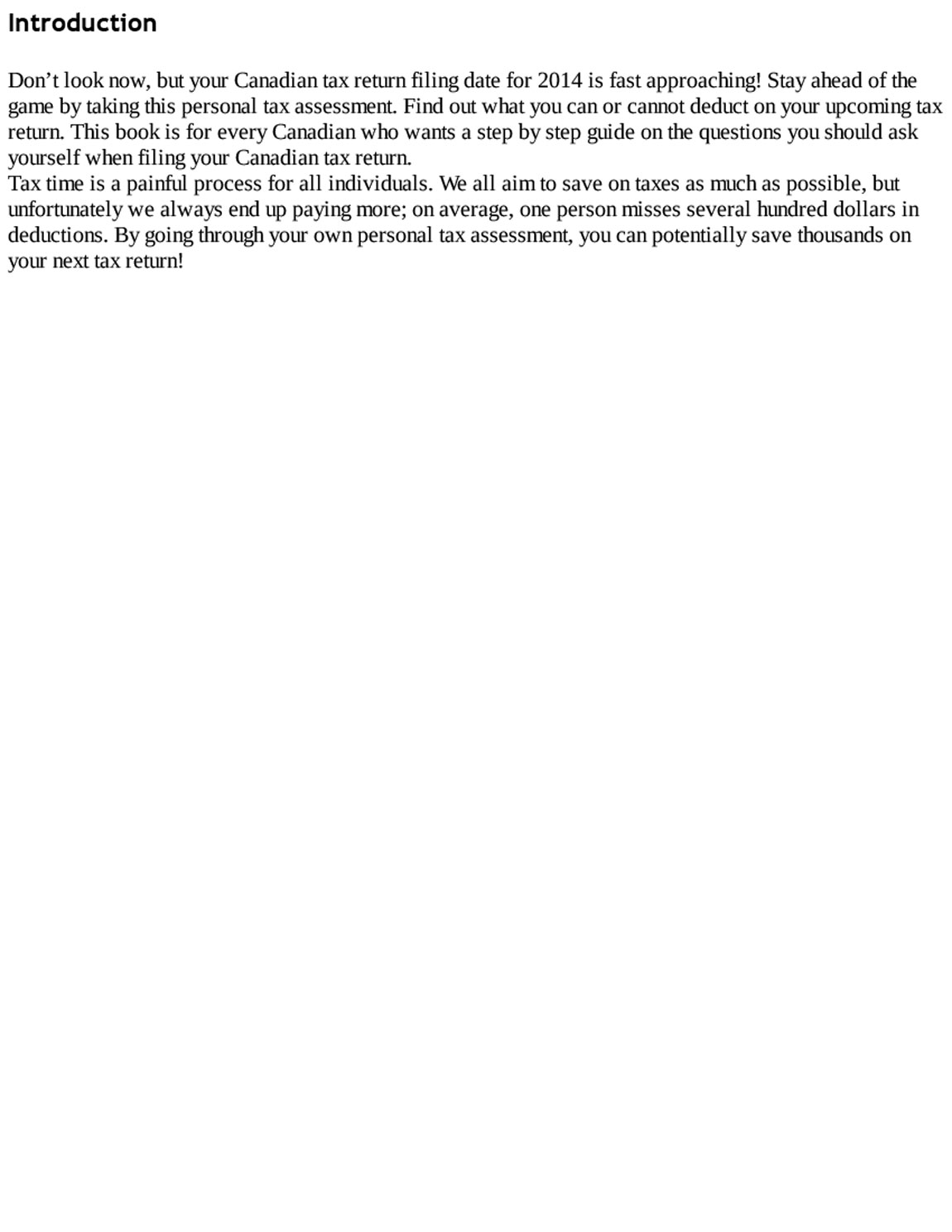 Personal tax planning guide for Canadians by CA Allan Madan